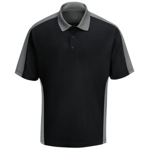 Chemise à manches courtes bleu clair pour homme, 100% polyester, style décontracté uni, tissu tricoté à séchage rapide, coupe classique - Product Image 3