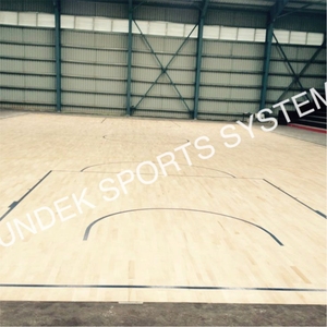 Parquet en bois Sundek Air Cush Premium pour terrain de basketball, qualité sportive, absorption des chocs, respectueux de l'environnement, Inde - Product Image 3