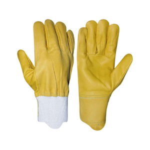 Wholesale Heavy-Duty Yellow Kevlar Waterproof Work Gloves Elastic <b>Cuff</b> Thermal Hand <b>Arm</b> Safety Gloves 10-inch Sterile - Product Image 1