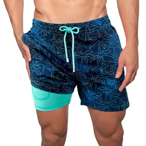 Shorts de Malla para Hombre, Personalizados al por Mayor, OEM/ODM, Ecológicos, Transpirables, de Secado Rápido, Cintura Alta, Ropa de Playa de Poliéster - Product Image 2