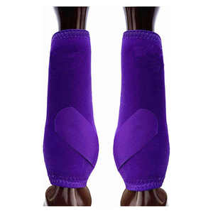 Bottes de thérapie pour chevaux en néoprène durable avec fermeture Velcro robuste – Protection sportive pour les soins et la récupération des sabots équins blessés - Product Image 1