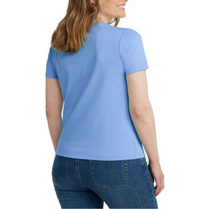 Camiseta de corte cuadrado para mujer, moderna, de forma relajada, informal, para un look cómodo de uso diario. - Product Image 5