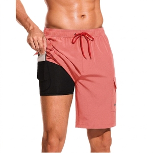Summer <b>Men's</b> Running Double Layer Basketball Mesh Shorts Custom logo Quick Dry Breathable Gym Wear <b>Men</b> Sports Causal Shorts - Product Image 2