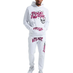 Pantalones Deportivos con Capucha y Corte Acampanado, Ropa Deportiva para Hombre, de Alta Calidad, con Logotipo Personalizado, 100% Algodón, Traje Deportivo de Invierno - Product Image 1