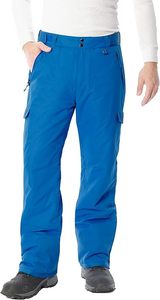 Pantalones de Esquí Impermeables Azules para Hombre, 10000 mm, Poliéster, Ropa para Nieve, Cierre de Botones, Estilo Cargo - Product Image 5