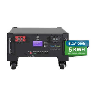 Batería de Litio-Hierro-Fosfato HR Prismatic de 51.2V/48V 100Ah 5KW-15KW-10KW, Sistema de Almacenamiento de Energía Doméstico con Capacidad de 5KWH, Color Negro, 130kg - Product Image 1