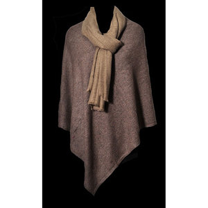 New Collection Women’s V Neck Poncho Soft Feel Warm Winter Cape 70% <b>Wool</b> 30% Nylon Lightweight Elegant Fashion Shawl Wrap Cozy - Product Image 5