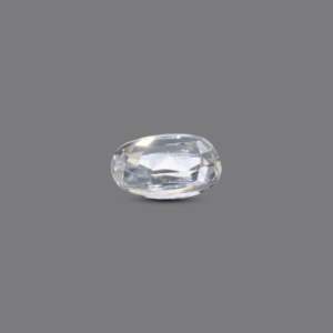 Natural Oval Brilliant Cut White Zircon 4.4 Carat Loose Gemstone for Fine Jewelry - Product Image 3