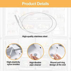 Spazzola per la pulizia di tubi extra lunga, detergente per cannucce e tubi sonda gastrica, confezione da 2 pezzi - Product Image 4