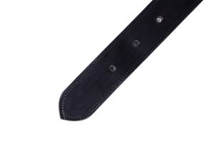 Ceinture en cuir véritable pour homme, logo personnalisé d'usine, 4 mm d'épaisseur, cuir de vachette pleine fleur vintage de luxe - Product Image 6