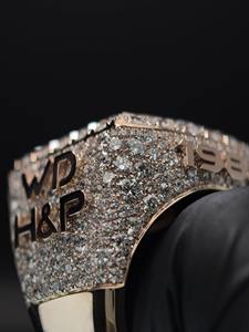 Anillo Hip Hop con Incrustaciones de Diamantes |   Diamante Moissanite D VVS |   Plata de Ley 925 |   Certificado por GRA |   Anillo de Compromiso de Lujo Personalizado - Product Image 3