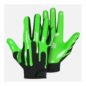 Gants de football américain sur mesure pour hommes, haute adhérence, antidérapants, de qualité supérieure, pour l'entraînement sportif. - Product Image 2