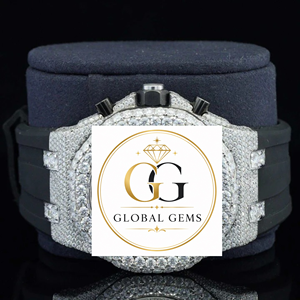 Indian Manufacture Luxury Fully Iced Out Moissanite Diamond Watch for Parties Business and Everyday Fashion Available for Sale - Product Image 6
