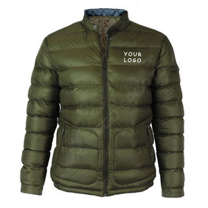 Veste matelassée en duvet de haute qualité avec logo personnalisé OEM, veste épaisse à capuche tendance pour homme, veste bomber d'hiver personnalisée, veste matelassée brillante pour homme - Product Image 6