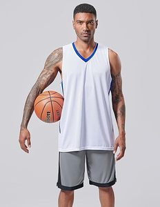 Maillot de sport sans manches à col en V, personnalisé avec le drapeau américain, brodé, en polyester léger, pour hommes et femmes - Product Image 4