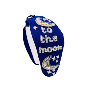 Bandeau perlé chic Designer noué à la main perlé et bijoux Accessoires de cheveux de vacances pour les femmes fabricant en Inde - Product Image 2