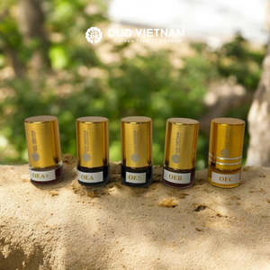 ชุดทดลองน้ำมันหอมระเหยไม้กฤษณาเวียดนาม-5 ชนิดน้ำมันอูดธรรมชาติ ขายส่ง CBEOT1 - Product Image 1