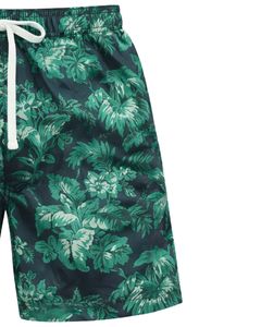 Shorts de bain pour hommes à imprimé floral tropical, séchage rapide, shorts de plage, shorts de surf d'été, taille élastique avec cordon de serrage, fabricant sur mesure - Product Image 2