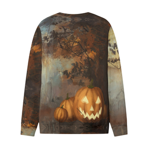 <b>Halloween</b> Digital Print Solid Crew Neck <b>Sweatshirts</b> Full Digital Print Long Sleeved 100% Cotton High Quality Street Wear - Product Image 4