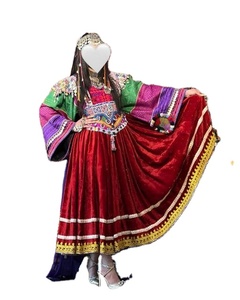 ชุดเดรส kuchi ชนเผ่าวินเทจสไตล์อัฟกานิสถาน/ปากีสถานชุดปาร์ตี้ kuchi แบบดั้งเดิมหลากสีชุดเดรส3063โคจิ - Product Image 1