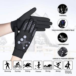 Gants de cyclisme d'été pour femmes/hommes, à doigts entiers, coupe-vent, respirants, rafraîchissants, compatibles écran tactile, en polyester et élasthanne - Product Image 2