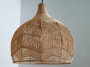Cheap Wholesale High Quality Luminous Classic Rattan Lampshade Elegant Vintage Trendy <b>Wicker</b> Pendant <b>Light</b> For Home Decoration - Product Image 6