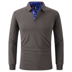 เสื้อโปโลแขนยาวผ้าคุณภาพเยี่ยมสำหรับผู้ชาย รับผลิตโลโก้ตามสั่ง ซัพพลายเออร์ OEM ODM จำหน่ายจำนวนมาก - Product Image 6