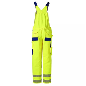Reflective Bib And <b>Brace</b> Workwear <b>Trousers</b> For Warehouse Logistics And General Workplace Activities Hi Vis Bib And <b>Brace</b> - Product Image 2
