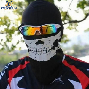 Masque facial balaclava imprimé crâne fantôme 3D, vente en gros en noir et blanc, masque facial balaclava confortable et coupe-vent - Product Image 5