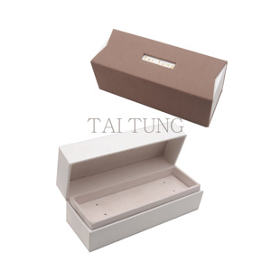 Elegant Rectangle Jewelry Storage Box With Lid Plain Design Printed Brand Logo Customize - Product Image 1