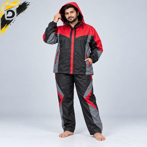 Survêtement imperméable de qualité supérieure, design pratique en deux pièces, tissu hydrofuge pour une utilisation active en extérieur - Product Image 3