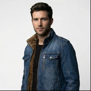 Chaqueta vaquera al por mayor 2025 para hombre, chaquetas y abrigos vaqueros ajustados de estilo japonés para adolescentes y niños - Product Image 1