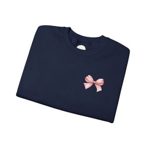 Sweat-shirt bleu marine à motif inspirant, en molleton doux, col rond, manches longues, vêtement décontracté et tendance pour tous les jours - Product Image 6
