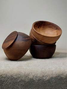 Tazón de Ensalada de Madera de Acacia, Tazón para Servir Ensaladas, Facilita Mezclar las Ensaladas, Tazón Pequeño de Madera Pulida de Acacia - Product Image 3