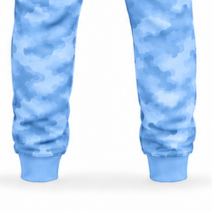 Sky Blue Camo Tracksuit Unisex <b>Full</b> <b>Zip</b> <b>Hoodie</b> Jogger Pants Set Custom Camouflage Athletic Training Casual Sportswear Outfit - Product Image 5