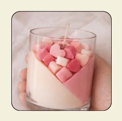 Porte-bougie en verre rond avec décor de cœur rose pour la Saint-Valentin, décoration de la maison, résistant à la chaleur, pot à bougie vide - Product Image 4