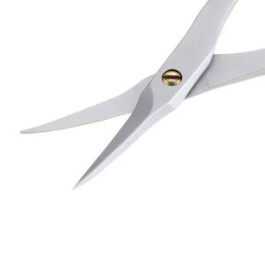 Ciseaux à ongles professionnels pliables pour droitiers, lames courbées en acier inoxydable, manche en acier, coupe précise des cuticules - Product Image 2
