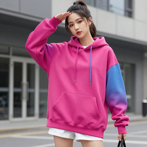 Sweat-shirt à capuche en polaire polyester/nylon épais 520 GSM pour l'hiver, broderie et impression numérique, personnalisation OEM ODM - Product Image 1