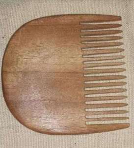 Peigne en bois de Neem naturel fait à la main, écologique, finition bicolore, nouveau style pour les cheveux SH-098 en provenance d'Inde - Product Image 3