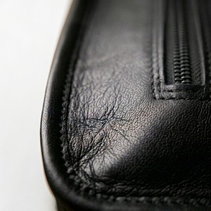 Sac à main en cuir véritable pour femme, grande capacité, avec fermeture à glissière, sac à bandoulière noir pour ordinateur portable - Product Image 4