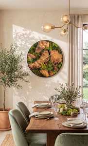 Moss Creek Rustic Wood <b>Clock</b> Timber Trail Nature <b>Clock</b> Verdant Riverwood Wall <b>Clock</b> Forest Path Handmade <b>Clock</b> Moss land Timber - Product Image 5