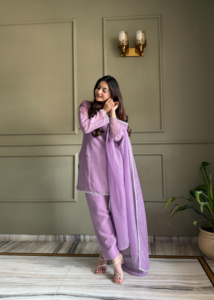 NEW EID SPECIAL PARTY SALWAR KAMEEZ CRUNCHY <b>SILK</b> <b>FABRIC</b> WORK TOP SALWAR READY WEAR STRETCHABLE QUICK DRY TRADITIONAL ALL SEASONS - Product Image 5