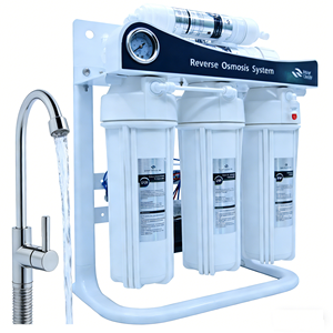Purificateur d'<span class=keywords><strong>eau</strong></span> RO sous évier, système alcalin à 5 étapes pour l'<span class=keywords><strong>eau</strong></span> potable, OEM ODM - Product Image 1