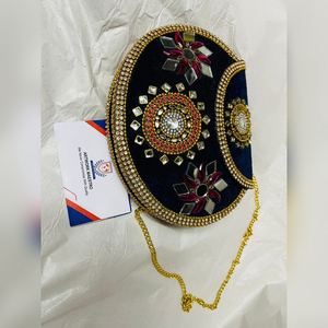 Bolso de Mano de Lujo con Esmalte Artesanal, Diseño Moderno y Elegante para Fiestas, con un Novedoso Diseño Floral, Estilo Indio - Product Image 6