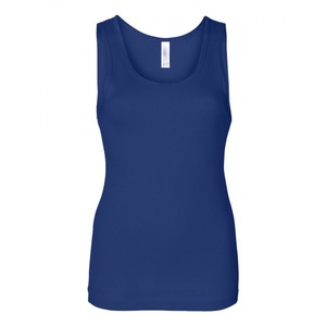 Camiseta sin mangas de punto con cuello redondo para mujer, color blanco, informal, de color liso, longitud regular - Product Image 4