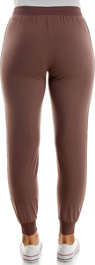 Jogging en molleton de coton chaud avec doublure intérieure douce, bas de pantalon élastiques et mouvements fluides pour l'hiver, pantalon de survêtement pour femme. - Product Image 2