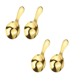 Cucharas de Acero Inoxidable Doradas con Mango Corto, Cucharas para Sopa, Cucharas para Condimentos, Cucharas para Postre, Cucharas para Té y Café, Cucharas para Tarros - Product Image 5
