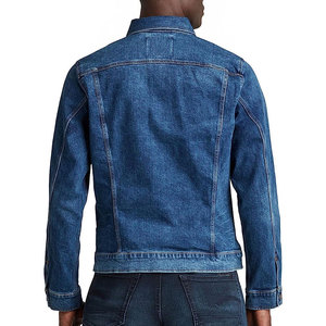 Wholesale Denim Jacket Turn Down Collar Short Blue <b>Jean</b> Jackets <b>Men</b> Plus Size Jacket <b>Men</b> - Product Image 3