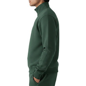 Sudadera con Cierre de Cremallera Personalizada para Hombre, Sudadera con Logotipo Personalizado Más Vendida en Diferentes Tallas, Sudadera Básica de Algodón Mezclado con Cierre de Cremallera para Hombre - Product Image 5