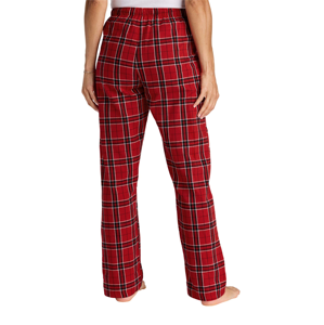 Pantalon de pyjama personnalisé en flanelle écossaise rouge respirant et léger pour enfants et femmes, idéal pour la détente nocturne printemps/été - Product Image 3